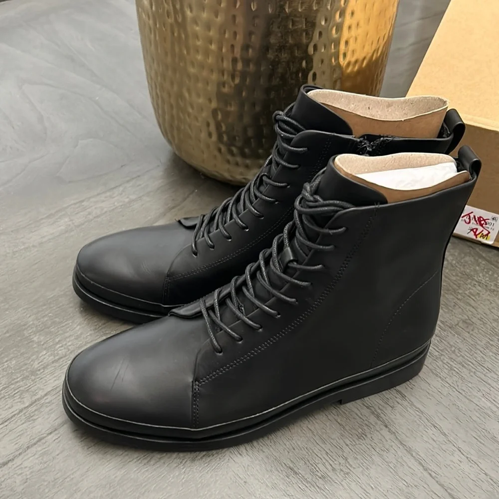 VINCE Cooper Water-resistant leather Boot - Picture 2 of 9